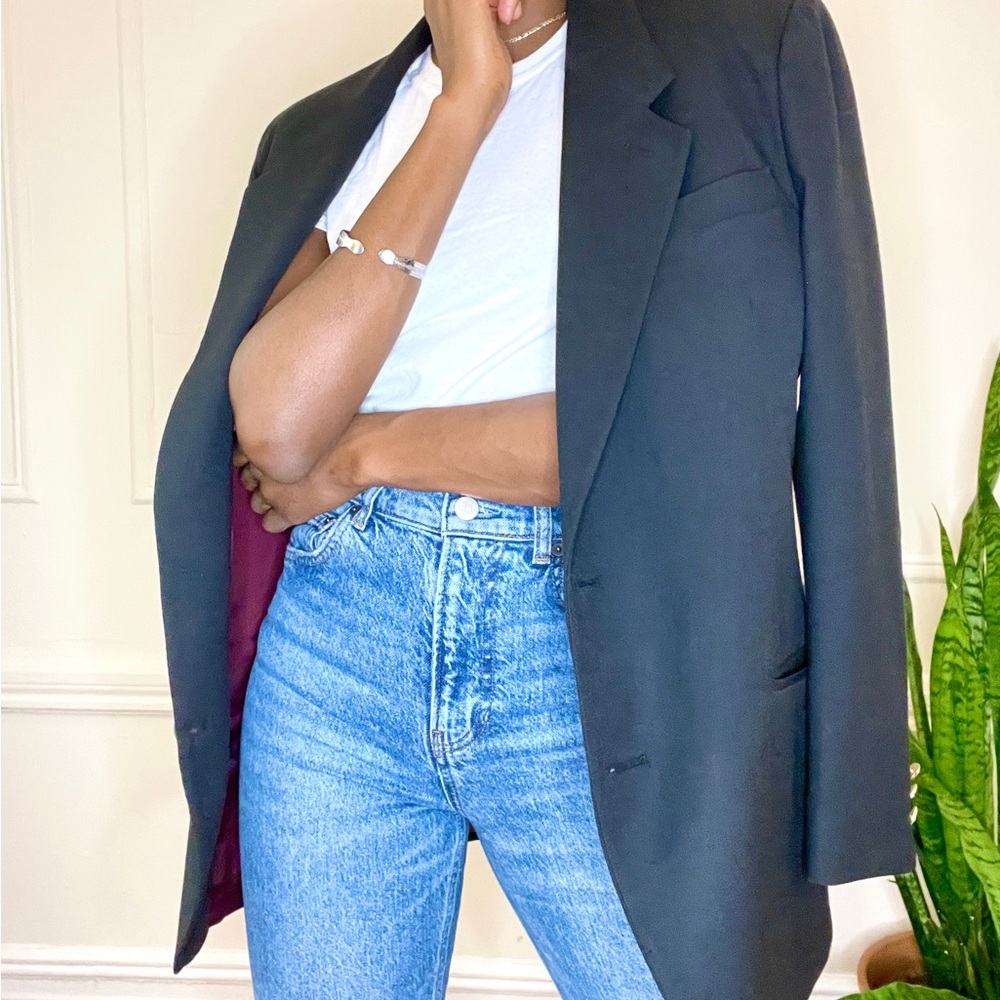 Black Blazer with Red Lining
